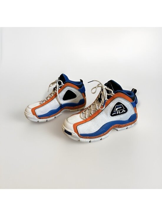 Fila Other - Fila Grant Hill 2 PDR Men Shoes Size 6 Orange Blue Sneakers 3BM01882-114 Bball